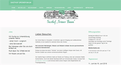 Desktop Screenshot of gasthof-gruener-baum.de